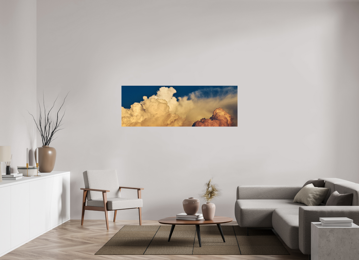 170 x 60 cm, Photo Print Under Acrylic Glass "Georgia Clouds" by MB
